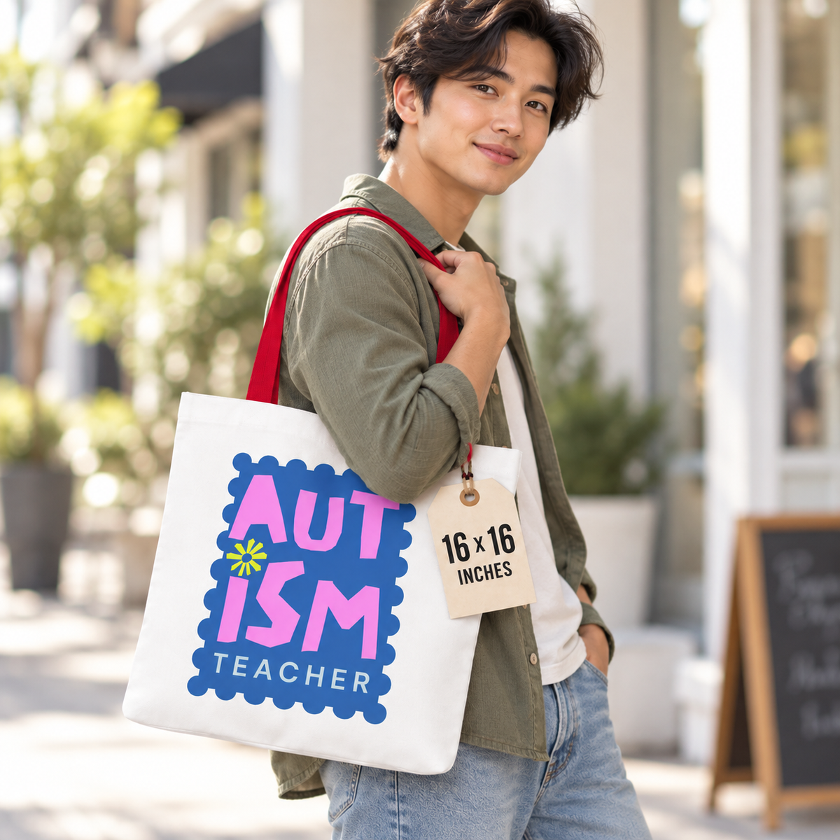 Autism Teacher Tote Bag