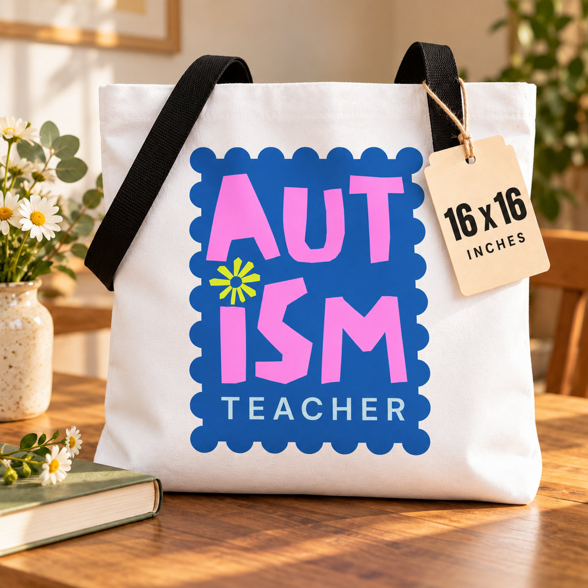 Autism Teacher Tote Bag