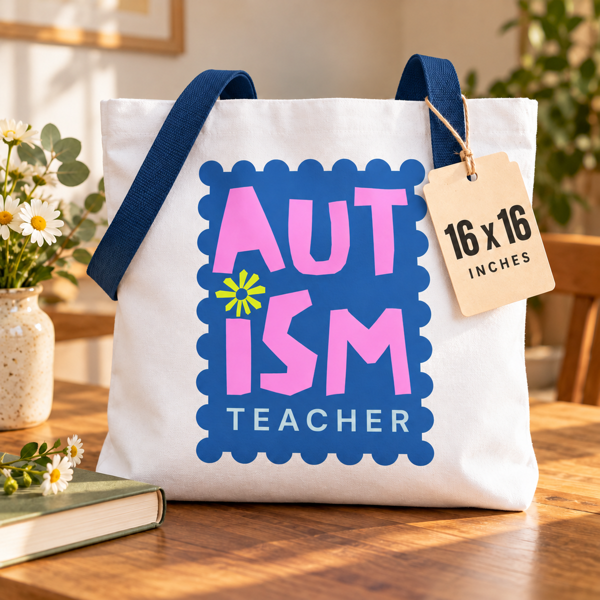 Autism Teacher Tote Bag