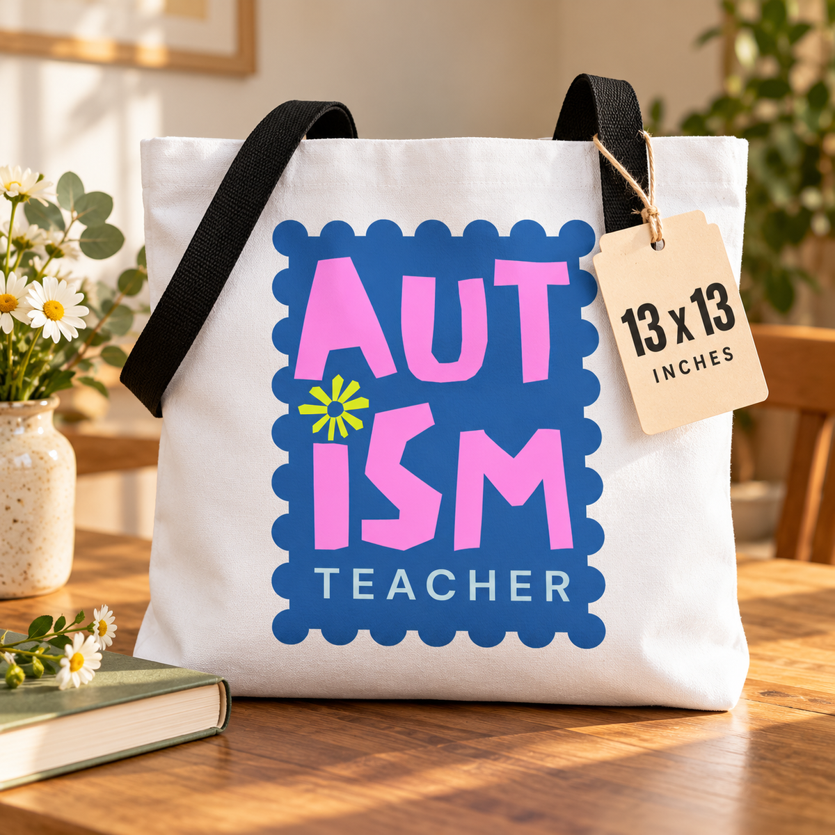 Autism Teacher Tote Bag