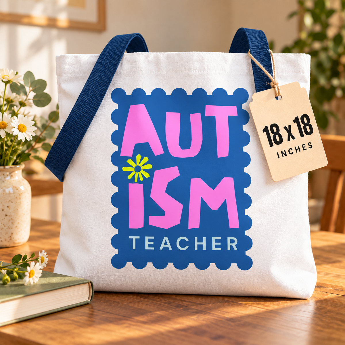 Autism Teacher Tote Bag