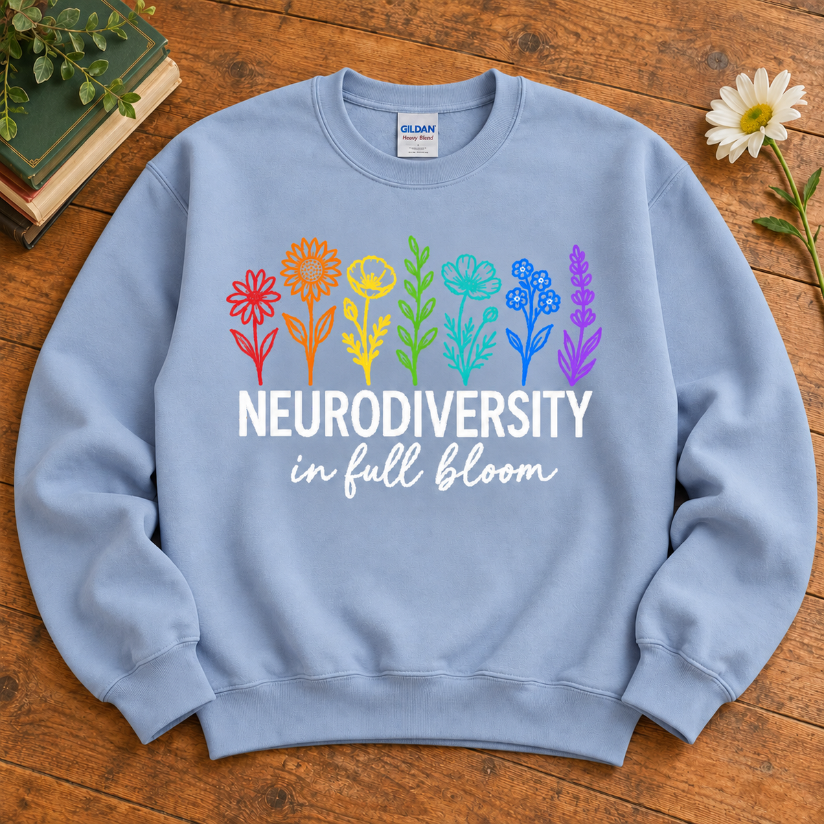 Unisex Neurodiverse in Full Bloom Crewneck Sweatshirt