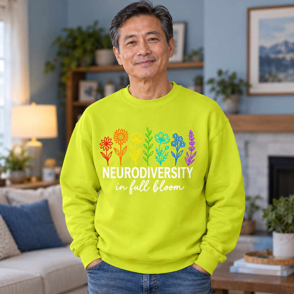 Unisex Neurodiverse in Full Bloom Crewneck Sweatshirt