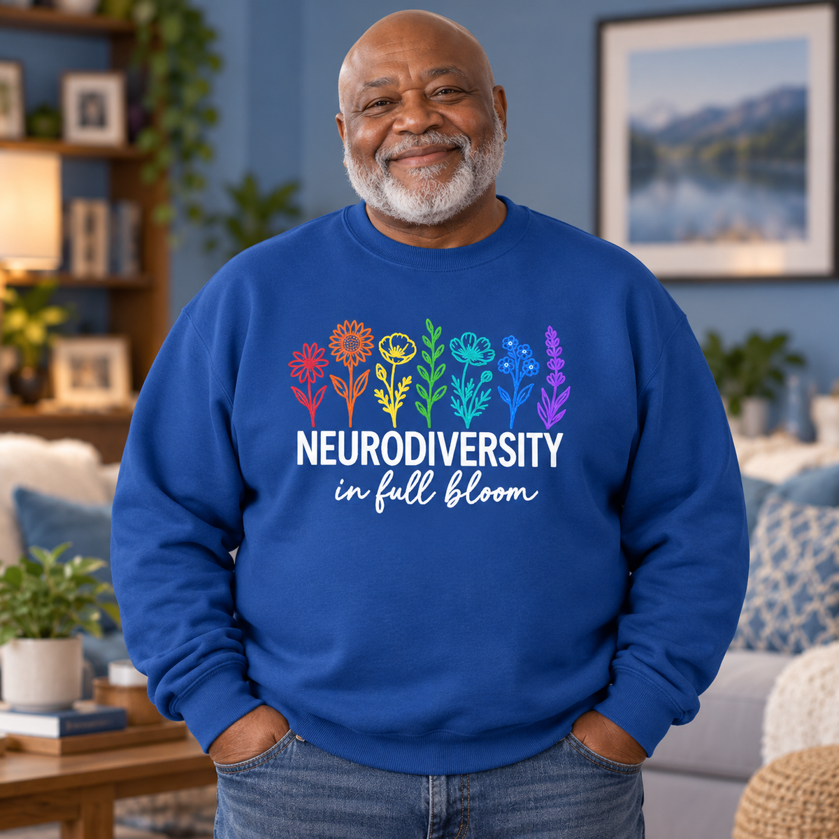 Unisex Neurodiverse in Full Bloom Crewneck Sweatshirt