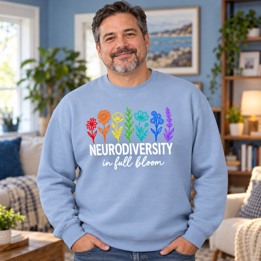 Unisex Neurodiverse in Full Bloom Crewneck Sweatshirt