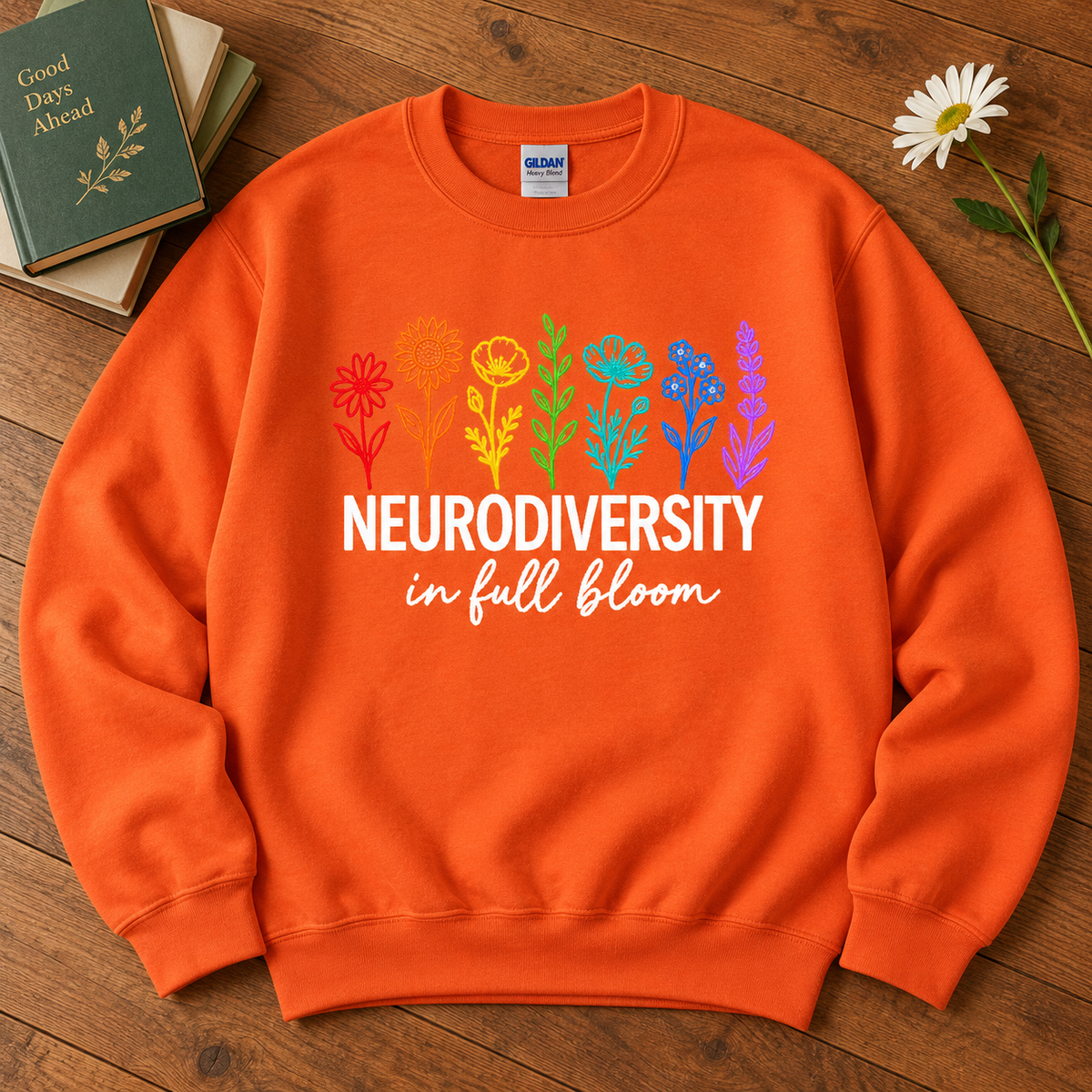Unisex Neurodiverse in Full Bloom Crewneck Sweatshirt