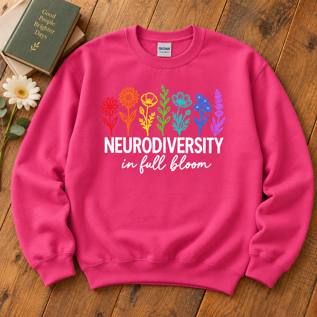 Unisex Neurodiverse in Full Bloom Crewneck Sweatshirt