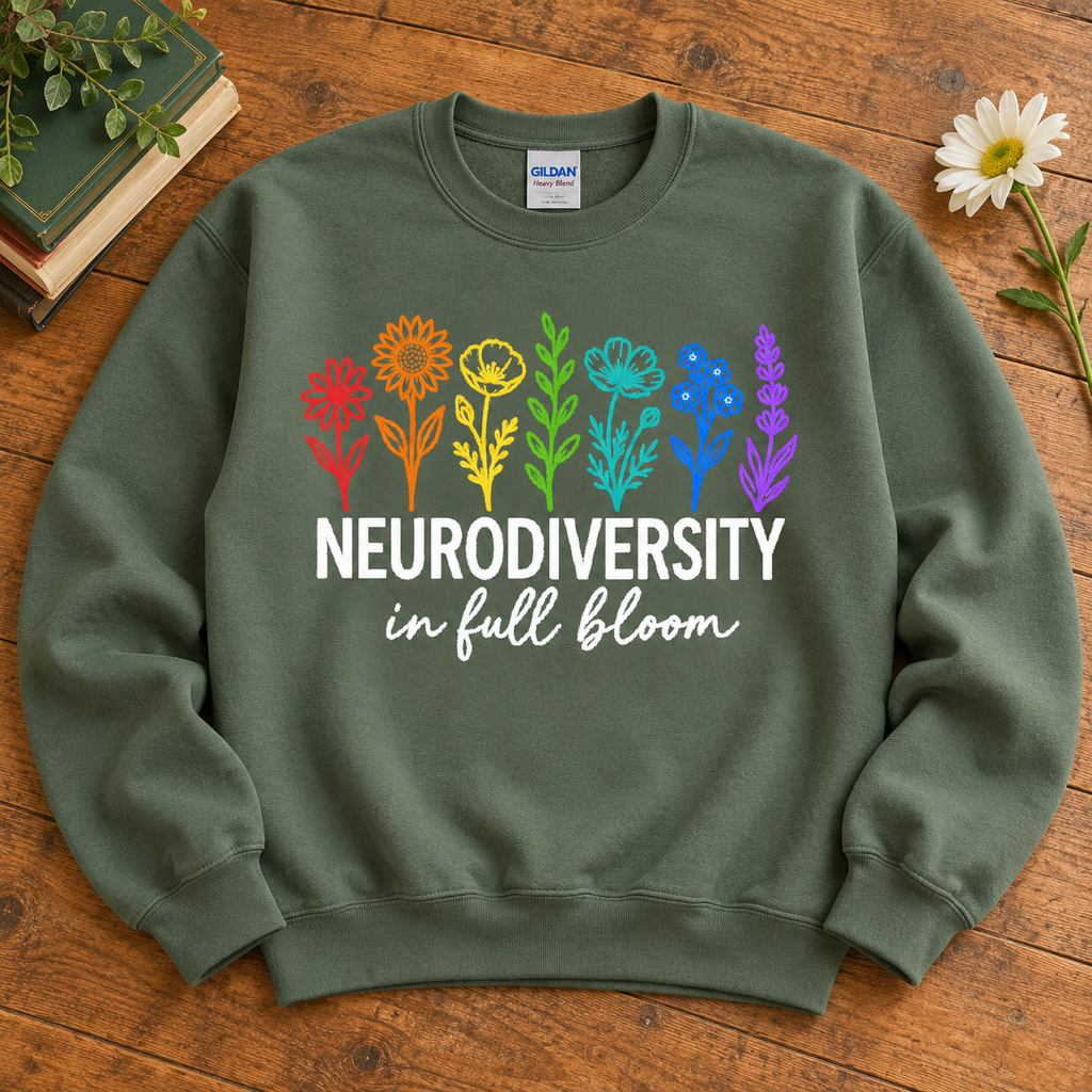 Unisex Neurodiverse in Full Bloom Crewneck Sweatshirt