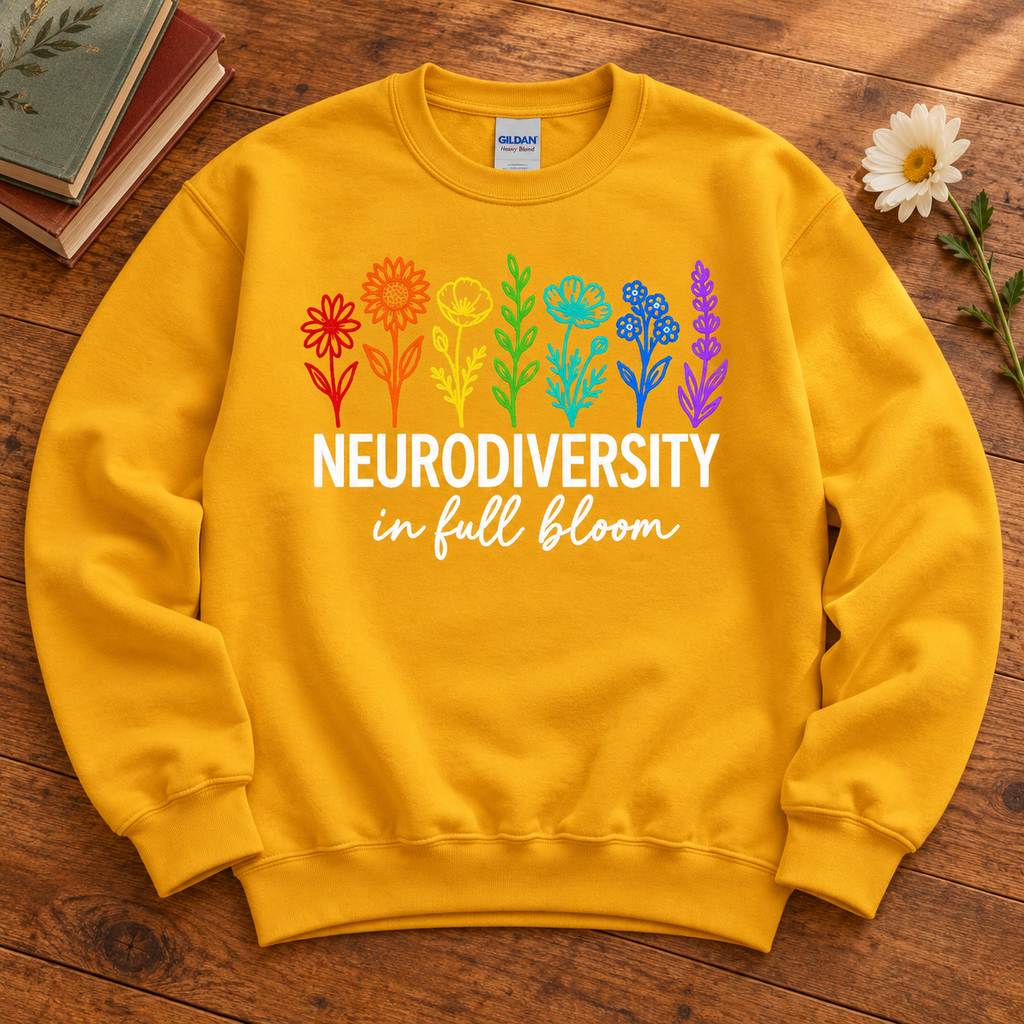 Unisex Neurodiverse in Full Bloom Crewneck Sweatshirt
