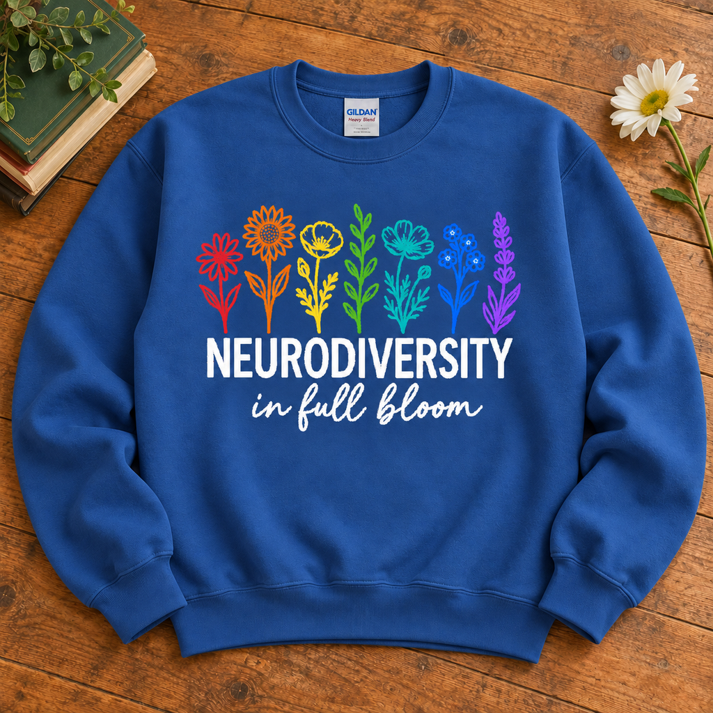Unisex Neurodiverse in Full Bloom Crewneck Sweatshirt