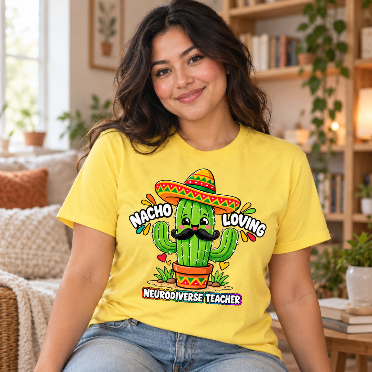 Nacho Loving Neurodiverse Teacher Unisex T-Shirt