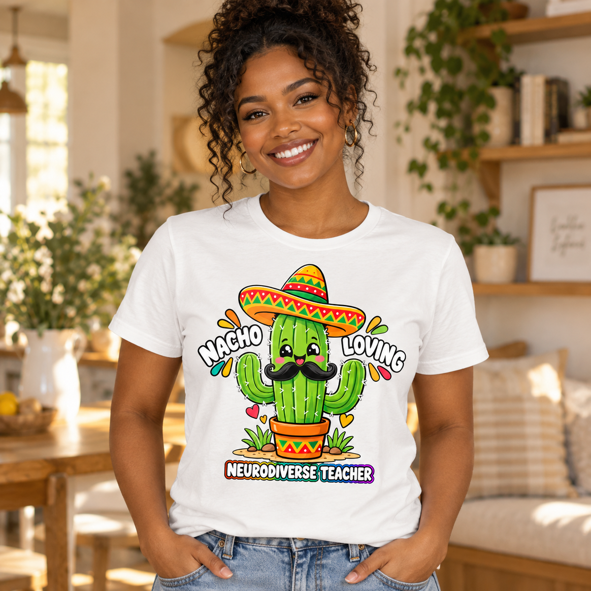 Nacho Loving Neurodiverse Teacher Unisex T-Shirt