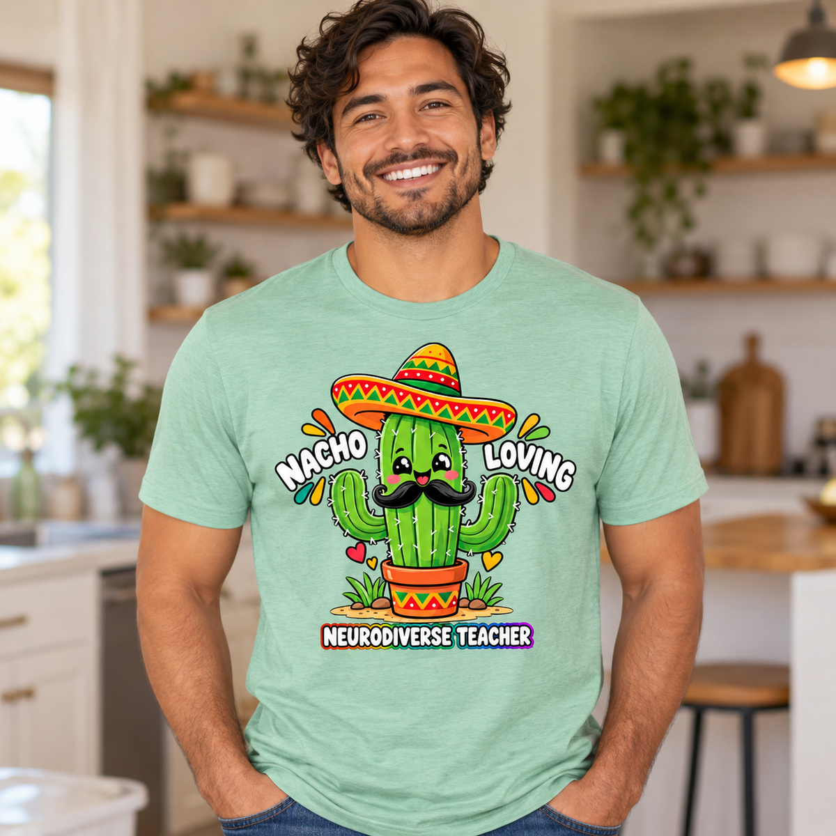 Nacho Loving Neurodiverse Teacher Unisex T-Shirt