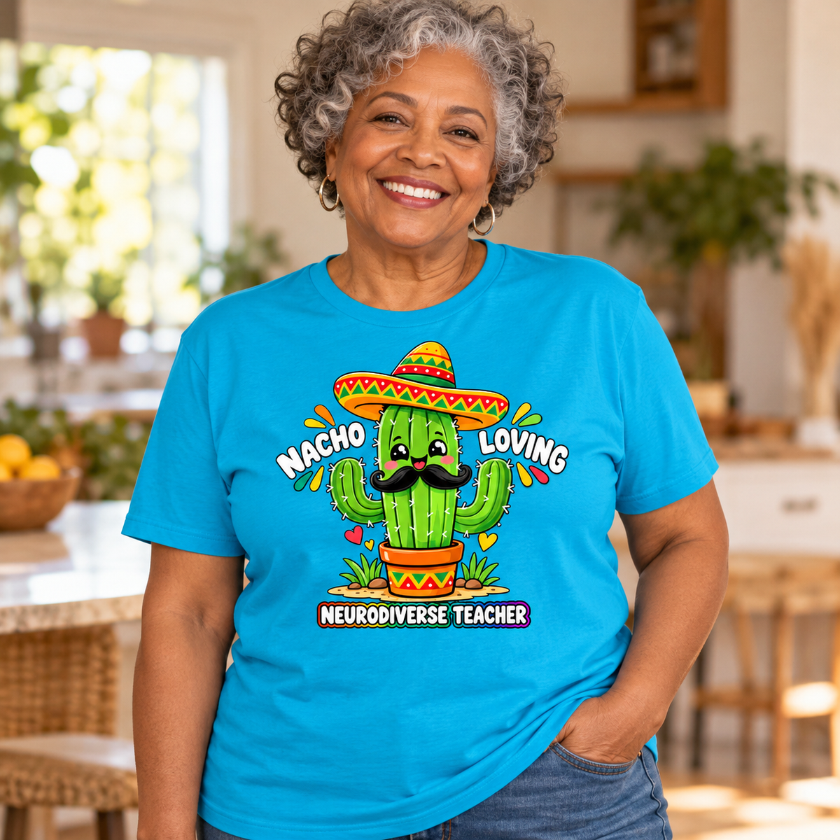 Nacho Loving Neurodiverse Teacher Unisex T-Shirt
