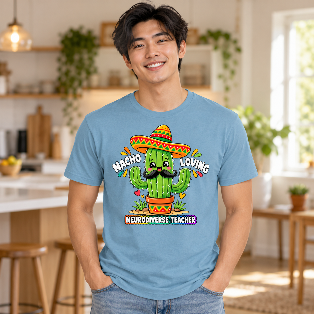 Nacho Loving Neurodiverse Teacher Unisex T-Shirt