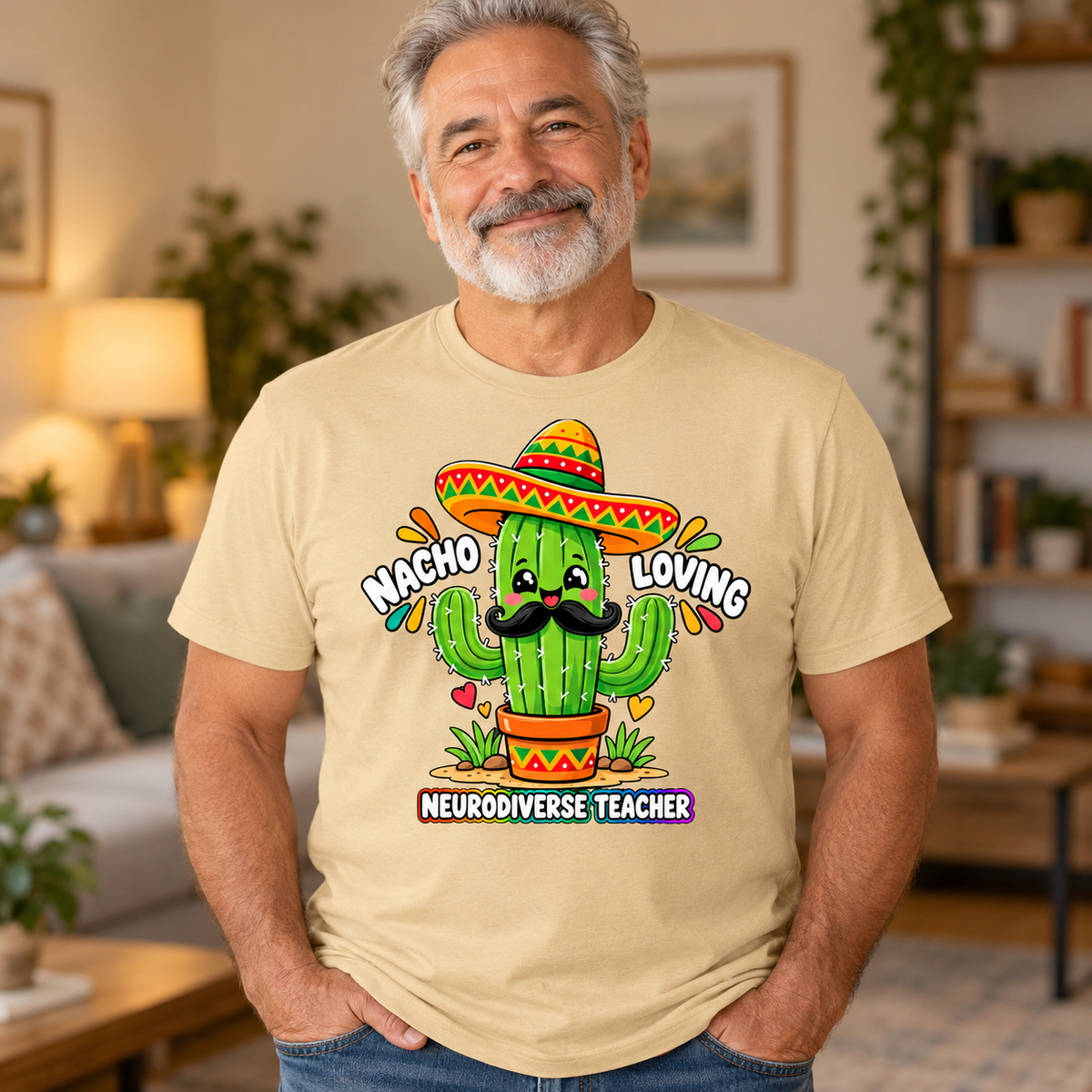 Nacho Loving Neurodiverse Teacher Unisex T-Shirt