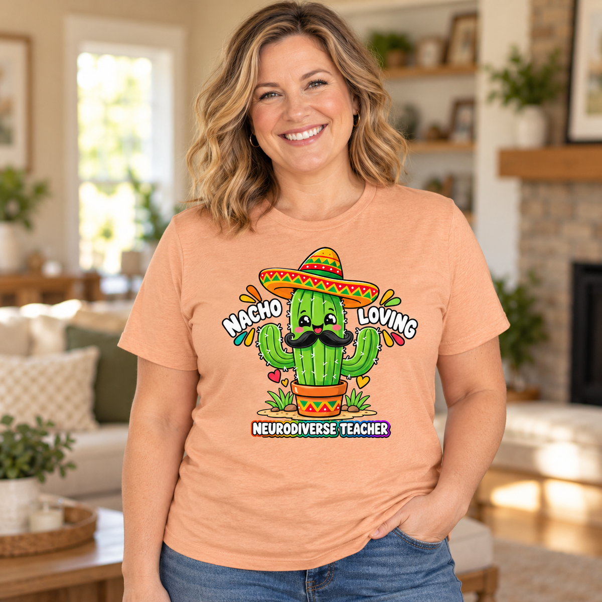 Nacho Loving Neurodiverse Teacher Unisex T-Shirt