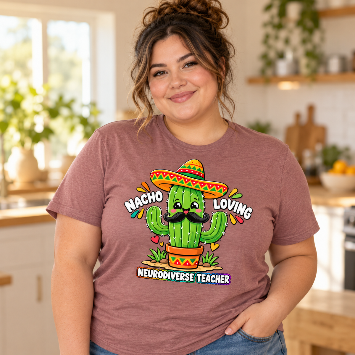 Nacho Loving Neurodiverse Teacher Unisex T-Shirt