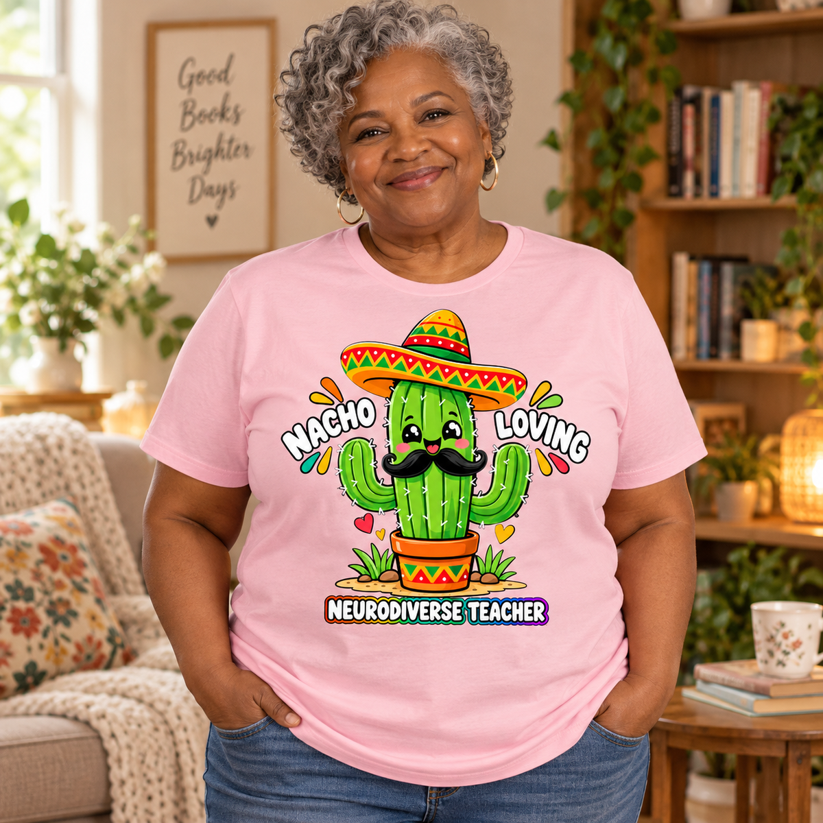 Nacho Loving Neurodiverse Teacher Unisex T-Shirt