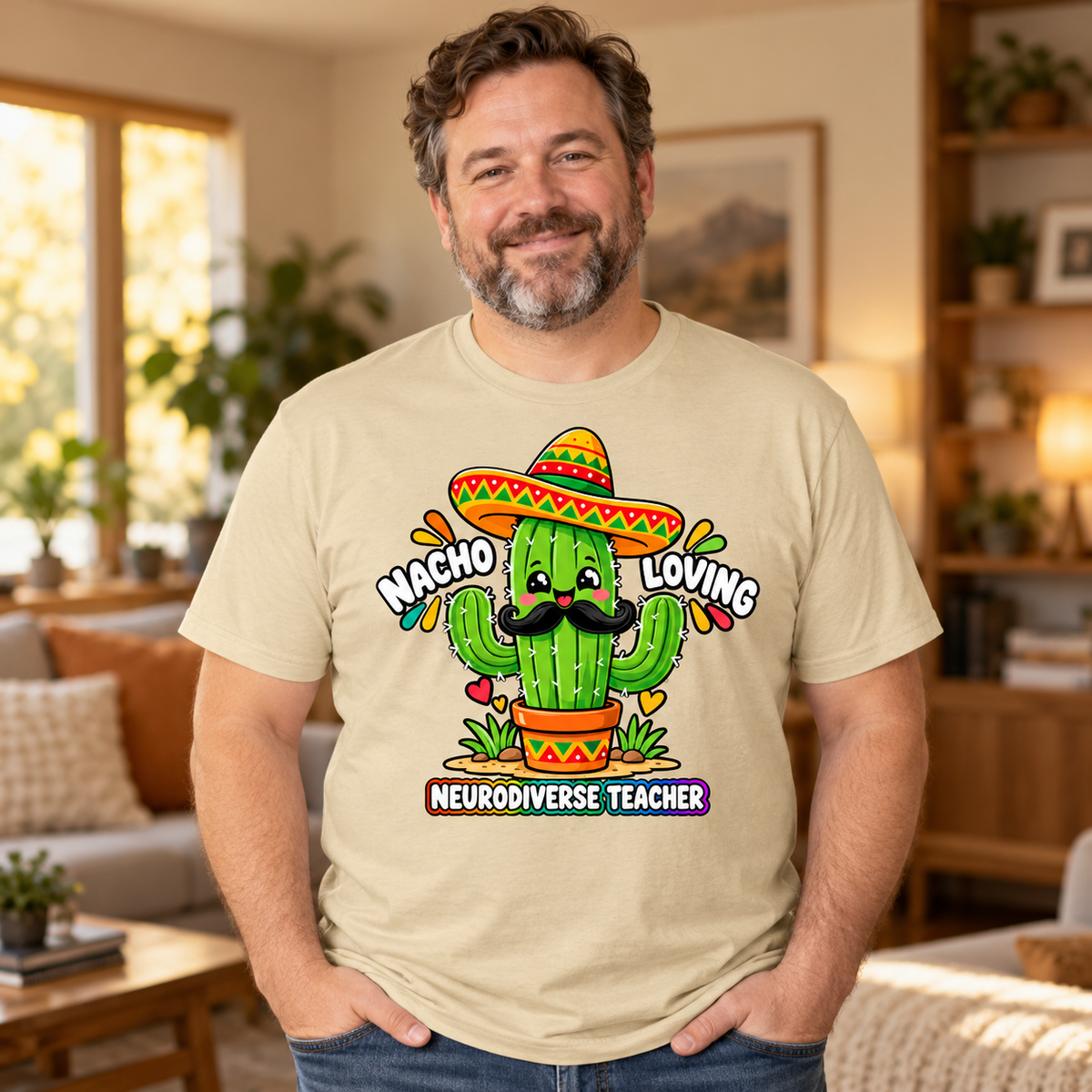 Nacho Loving Neurodiverse Teacher Unisex T-Shirt