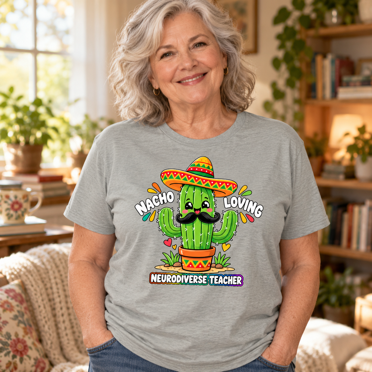 Nacho Loving Neurodiverse Teacher Unisex T-Shirt