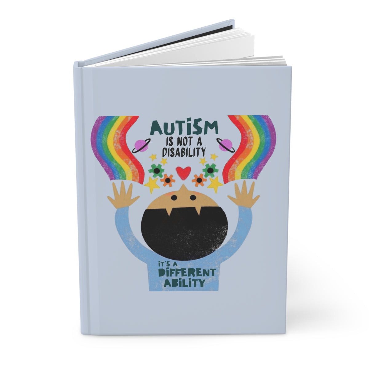 Autism Is Not a Disability — Lined Hardcover Journal