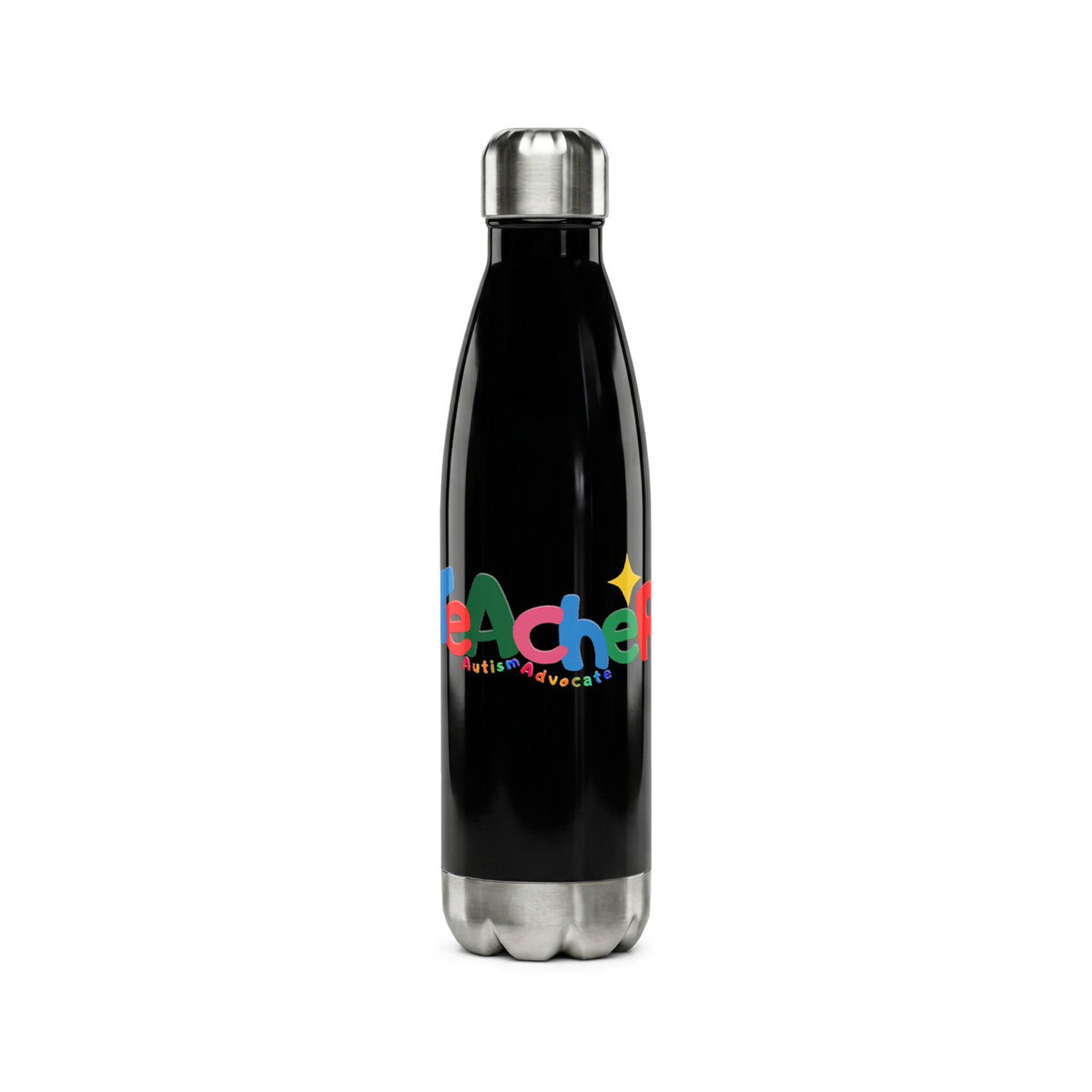 Teacher Autism Advocate Water Bottle — 17oz Stainless Steel Bottle