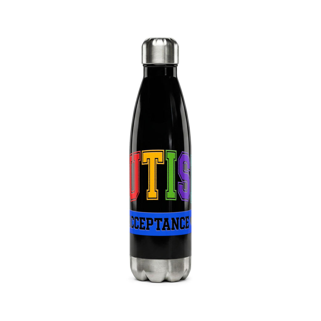 Autism Acceptance Water Bottle — 17oz Stainless Steel Bottle