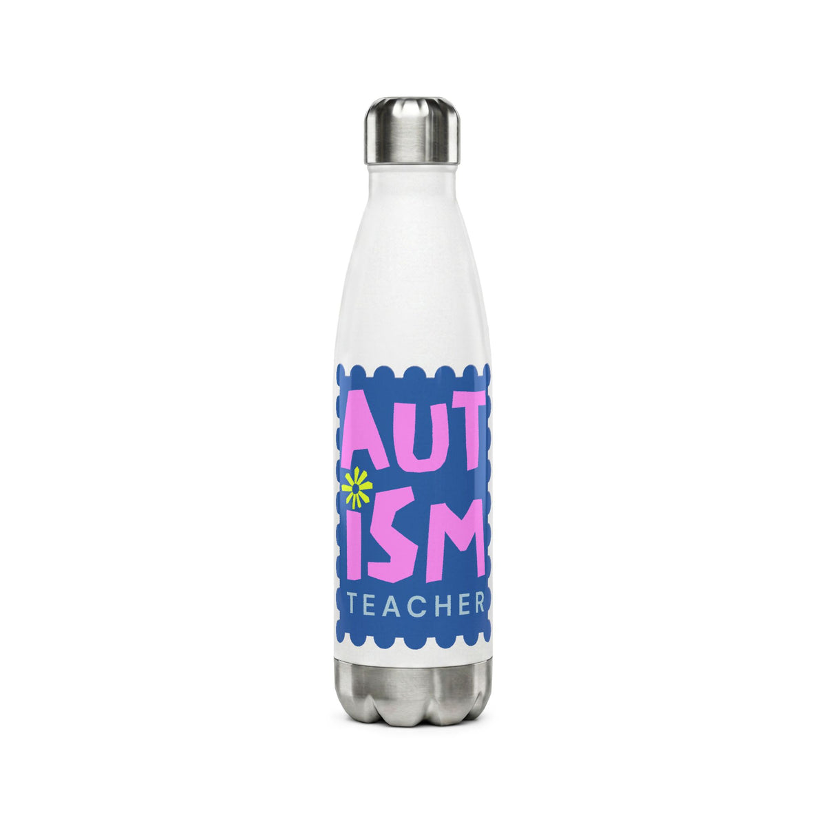 Autism Isn't a Disability, It's a Different Ability Water Bottle — 17oz Stainless Steel Bottle