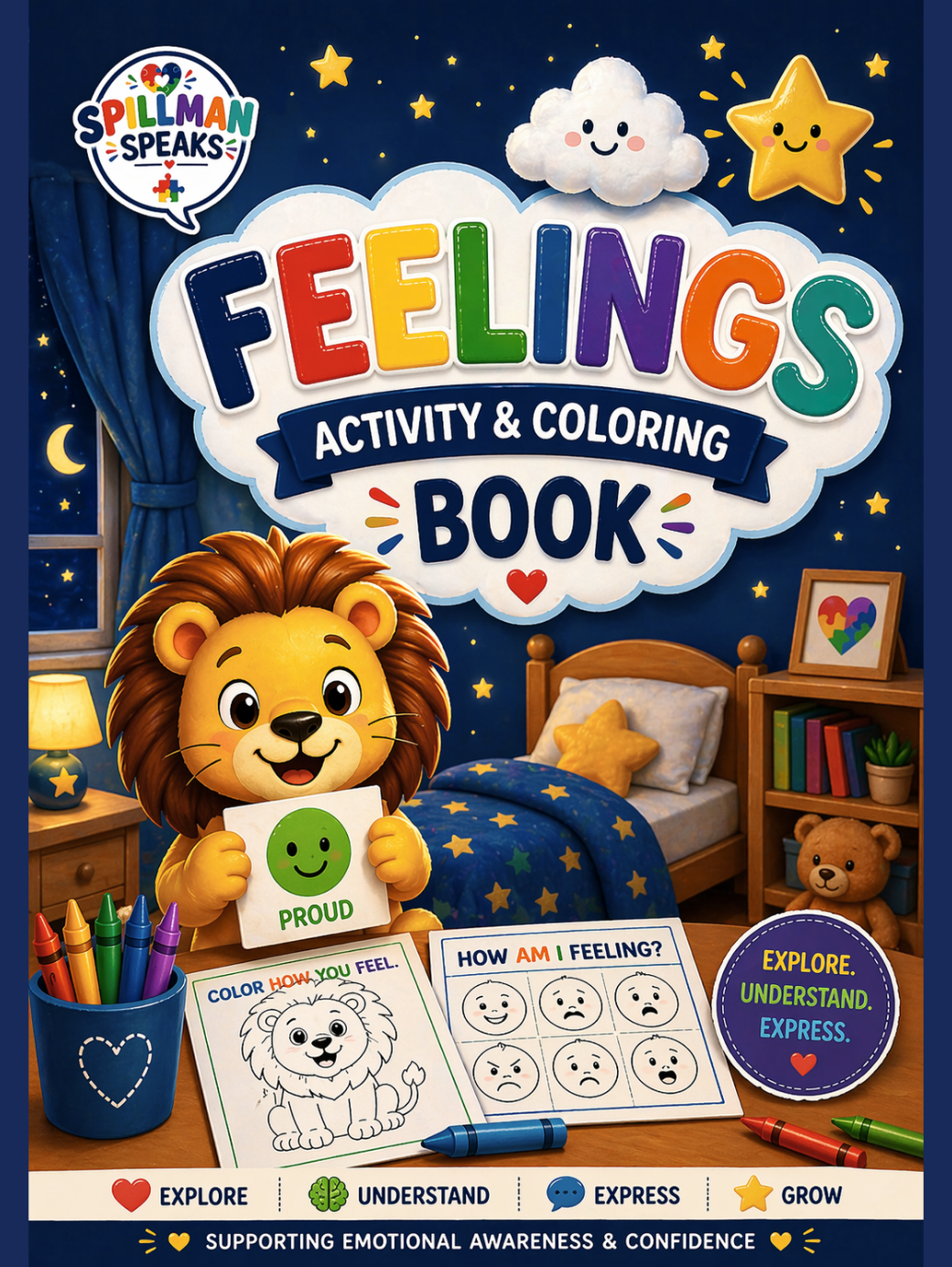 Feelings Activity & Coloring Book